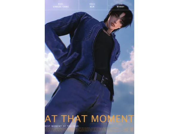 Alpha tabae male denim clothes by momokk1616 - The Sims 4 Custom Content