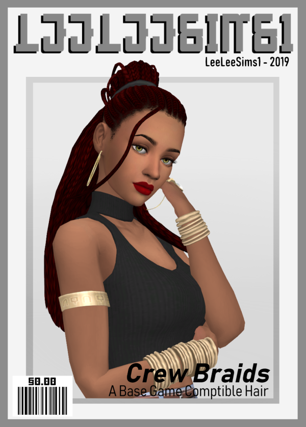 Maxis Match leeleesims1 Crew Braids by simsfinds - The Sims 4 Custom Content