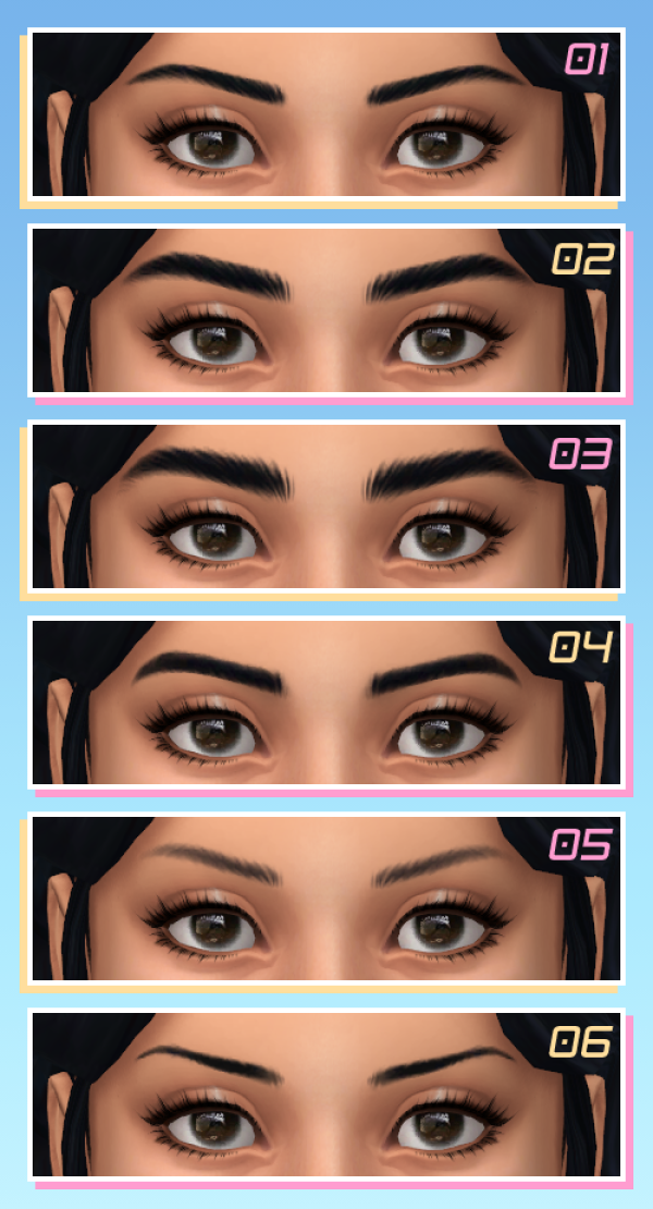Maxis Match stretchskeleton 12 Maxis Match y eyebrows by simsfinds - The Sims 4 Custom Content