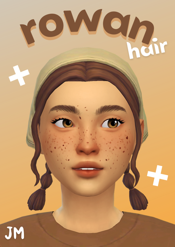 Maxis Match Rowan Hair by simsfinds - The Sims 4 Custom Content