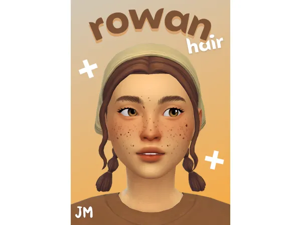 Maxis Match Rowan Hair by jellymoo - The Sims 4 Custom Content