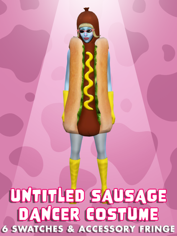 Maxis Match Untitled Sausage Dancer Costume by simsfinds - The Sims 4 Custom Content