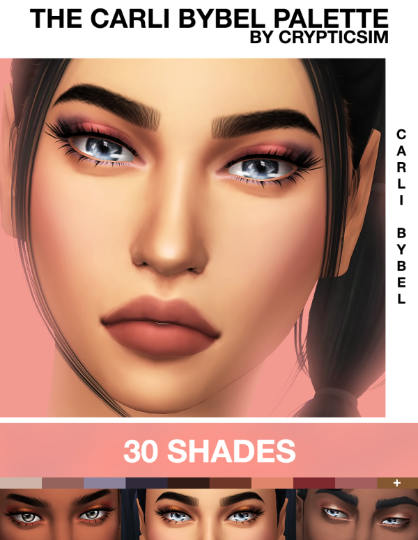 Maxis Match THE CARLI BYBEL PALETTE by simsfinds - The Sims 4 Custom Content