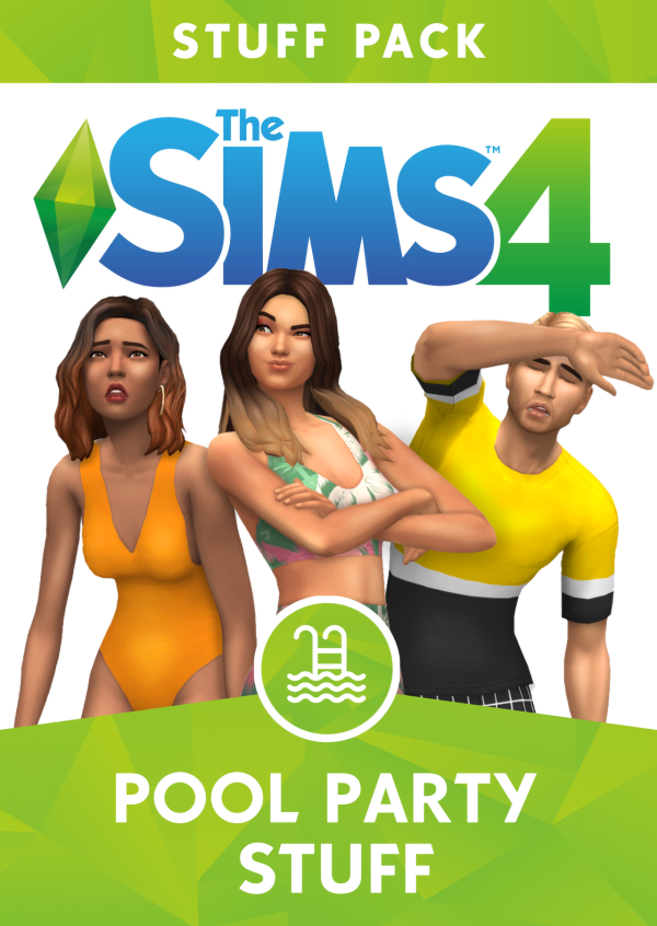 Maxis Match POOL PARTY STUFF by simsfinds - The Sims 4 Custom Content