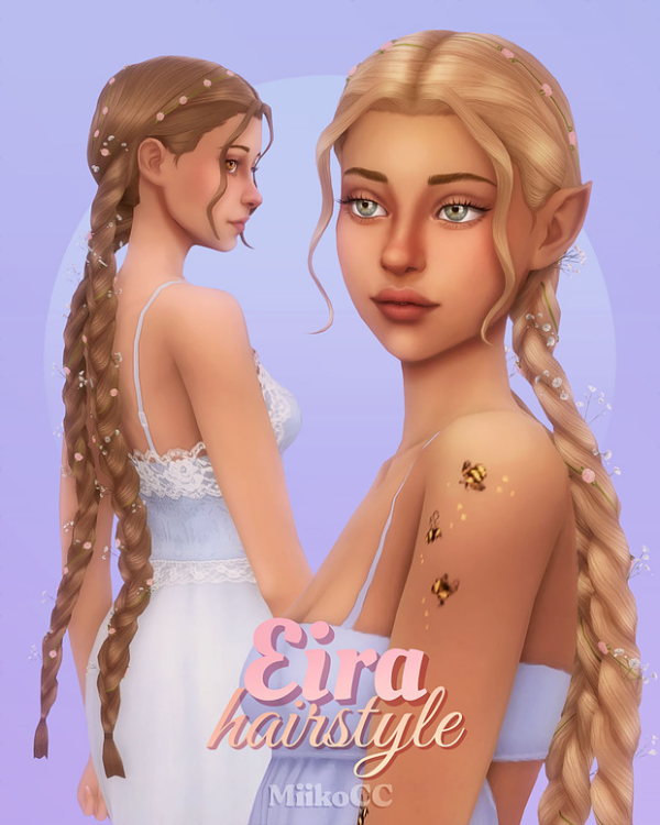 Maxis Match Eira hair by simsfinds - The Sims 4 Custom Content