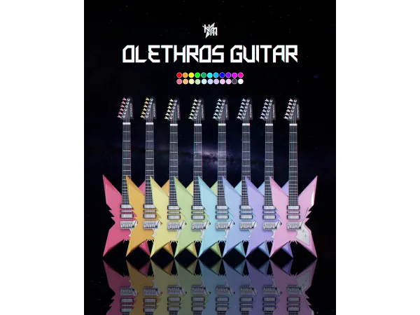 Alpha ALCHEMIC & OLETHROS GUITAR by nxcromancer - The Sims 4 custom content