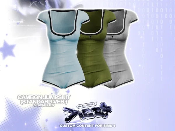 Alpha DIOS Cambon Jumpsuit (Standard Version) - The Sims 4 Custom Content