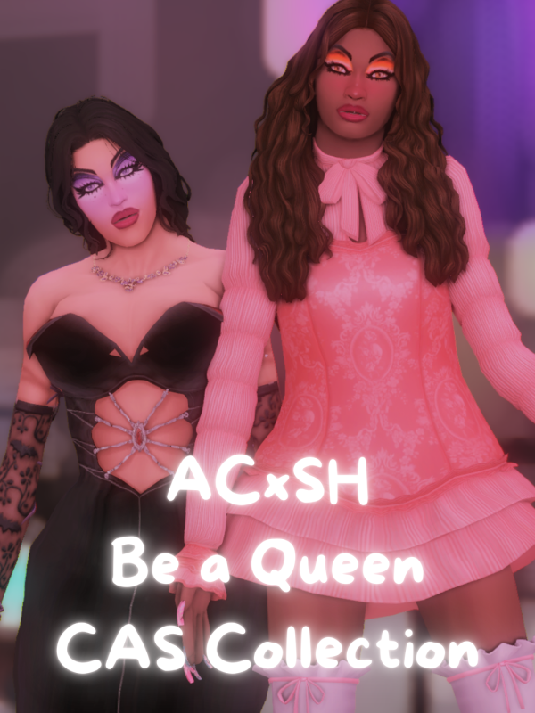 Maxis Match Be a Queen CAS Collection collab with wstonedhilda by simsfinds - The Sims 4 Custom Content