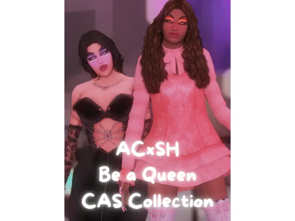 Maxis Match Be a Queen CAS Collection collab with wstonedhilda by arowenc - The Sims 4 Custom Content
