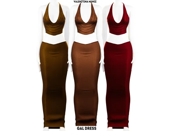 Gal Dress | The sims 4 Custom Content | Valenttina Muniz