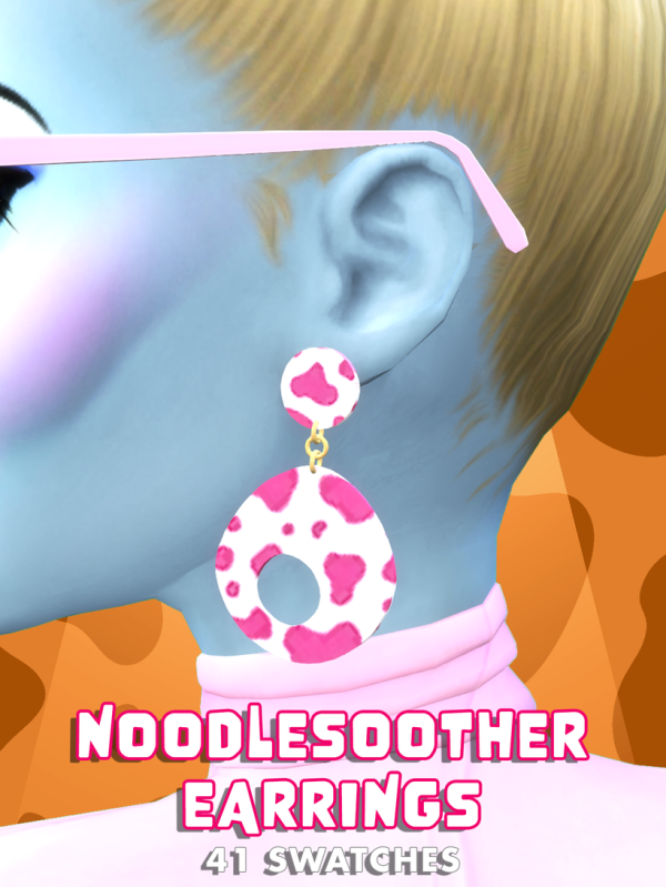 Maxis Match Noodlesoother Earrings by simsfinds - The Sims 4 Custom Content