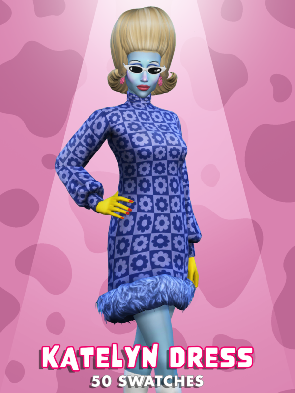 Maxis Match Katelyn Dress by simsfinds - The Sims 4 Custom Content