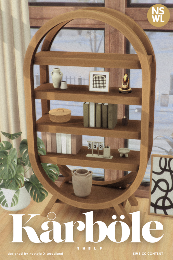 Maxis Match karböle shelf by simsfinds - The Sims 4 Custom Content