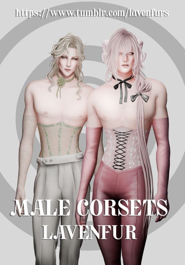 Mix 𝙻𝙰𝚅𝙴𝙽𝙵𝚄𝚁 𝙼𝙰𝙻𝙴 𝙲𝙾𝚁𝚂𝙴𝚃𝚂 by simsfinds - The Sims 4 Custom Content