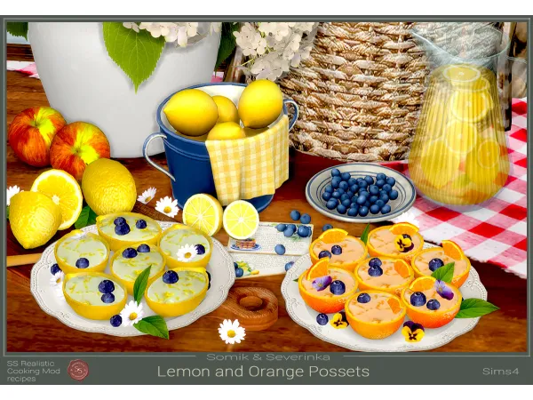 Alpha Lemon and orange possets by simsfinds - The Sims 4 Custom Content