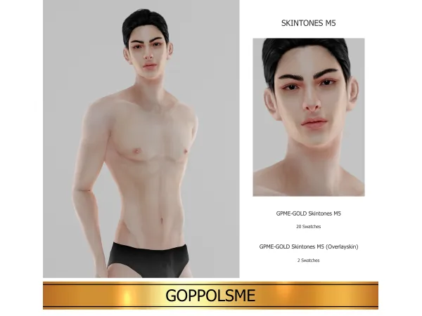 Alpha GPME GOLD Skintones M5 by GoppolsMe - The Sims 4 Custom Content