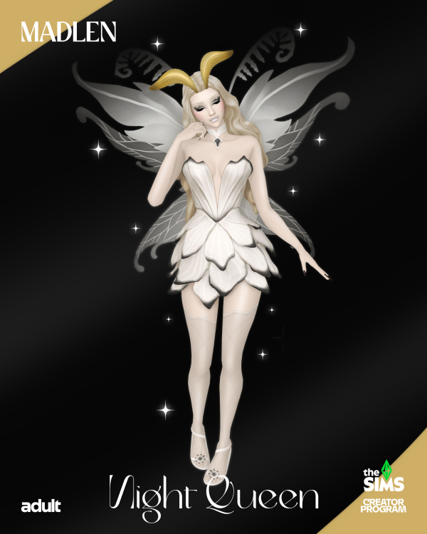 Maxis Match Night Queen by simsfinds - The Sims 4 Custom Content