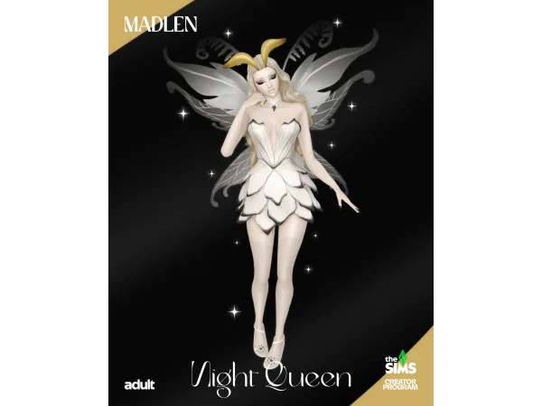 Maxis Match Night Queen by madlen - The Sims 4 Custom Content