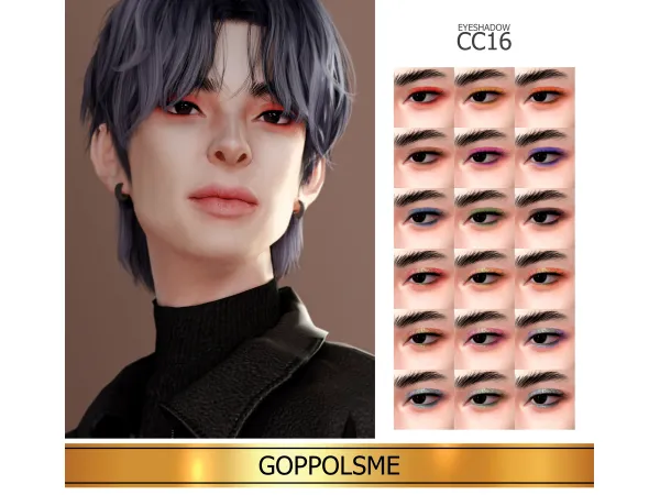 Alpha GPME GOLD Eyeshadow 16 by GoppolsMe - The Sims 4 Custom Content