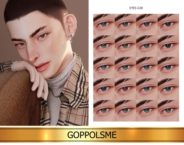 Alpha GPME GOLD Eyes G30 by simsfinds - The Sims 4 Custom Content