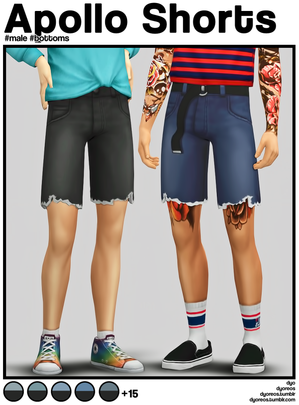 Maxis Match [Dyoreos] Apollo Shorts by simsfinds - The Sims 4 Custom Content