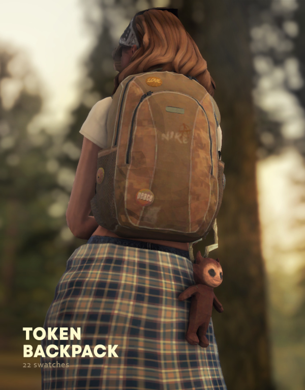 Maxis Match TOKEN BACKPACK RECOLOR by simsfinds - The Sims 4 Custom Content