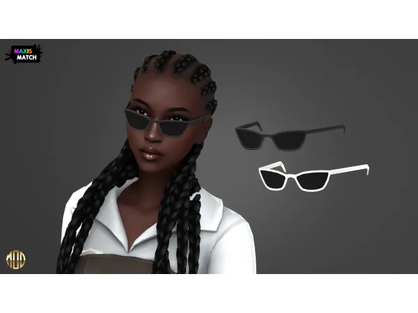 Maxis Match Esme Set Glasses by Modco Studios - The Sims 4 Custom Content