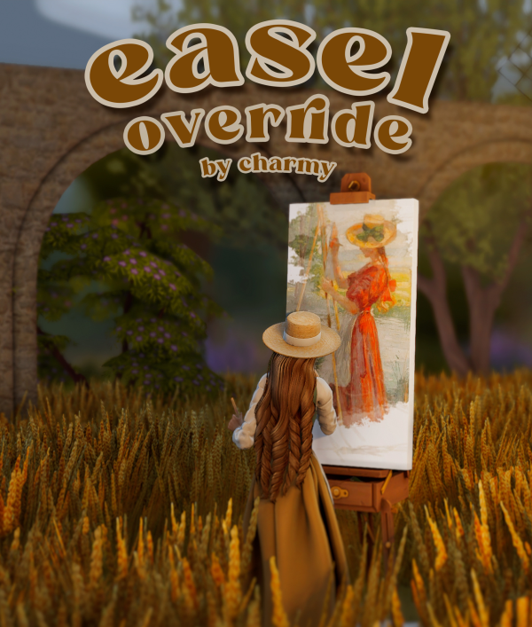 Mix easel override by simsfinds - The Sims 4 Custom Content