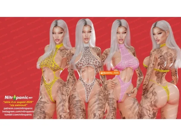 Alpha Nitropanic_Xia Swimsuit by nitropanic - The Sims 4 Custom Content