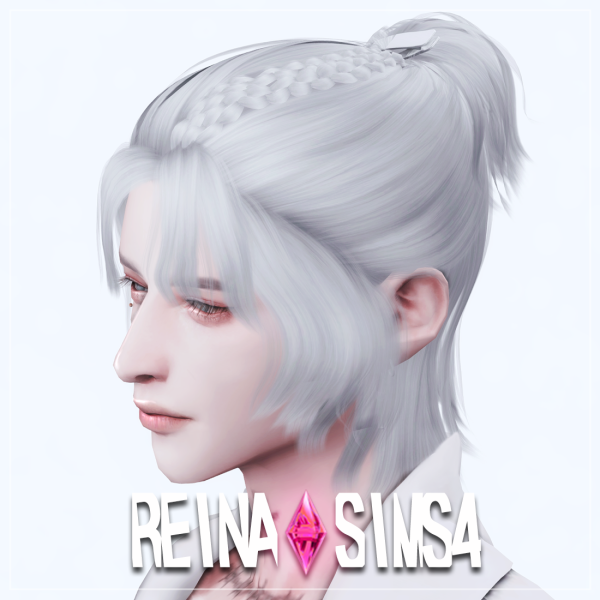 Alpha REINA_TS4_HARRY HAIR by simsfinds - The Sims 4 Custom Content