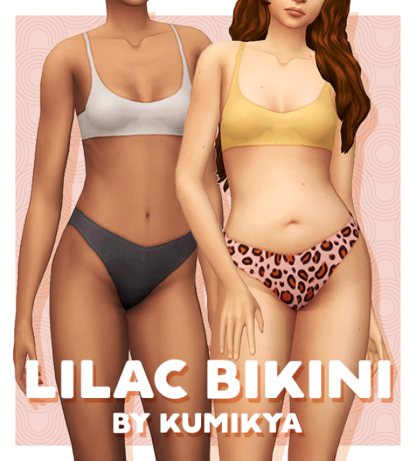 Maxis Match kumikya LILAC BIKINI by simsfinds - The Sims 4 Custom Content