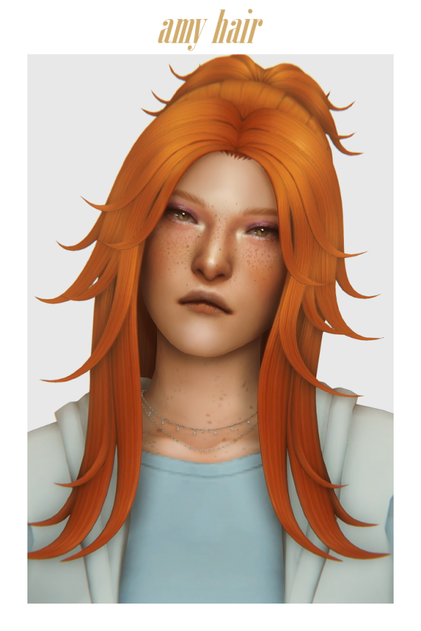 Maxis Match amy hair by simsfinds - The Sims 4 Custom Content