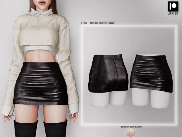 Alpha MICRO OUTFIT P158 by busratr - The Sims 4 Custom Content