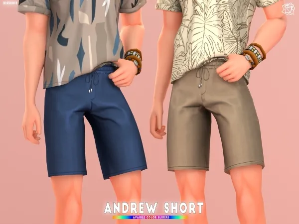 Mix Andrew Short BRsims by bluerose-sims - The Sims 4 Custom Content