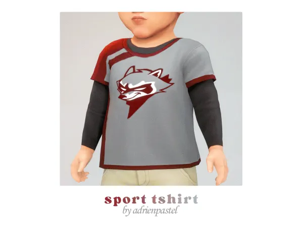 Maxis Match Sport T Shirt by adrienpastel - The Sims 4 Custom Content
