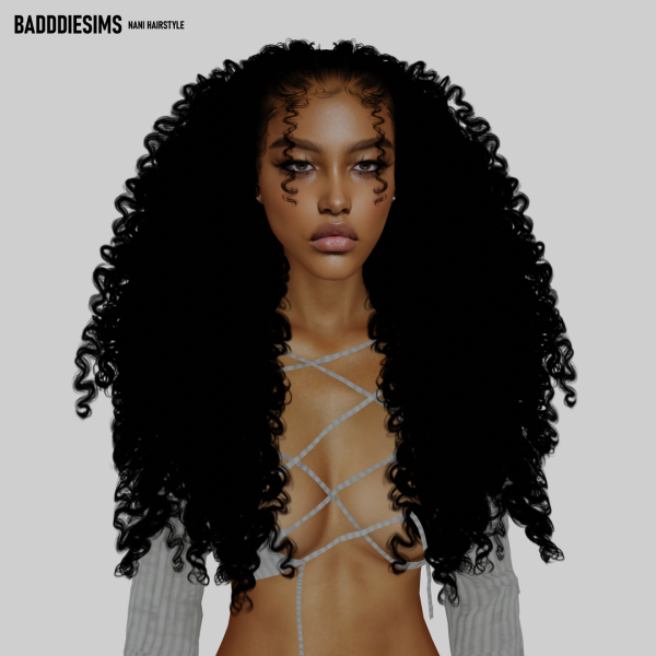 Alpha NANI HAIRSTYLE by simsfinds - The Sims 4 Custom Content