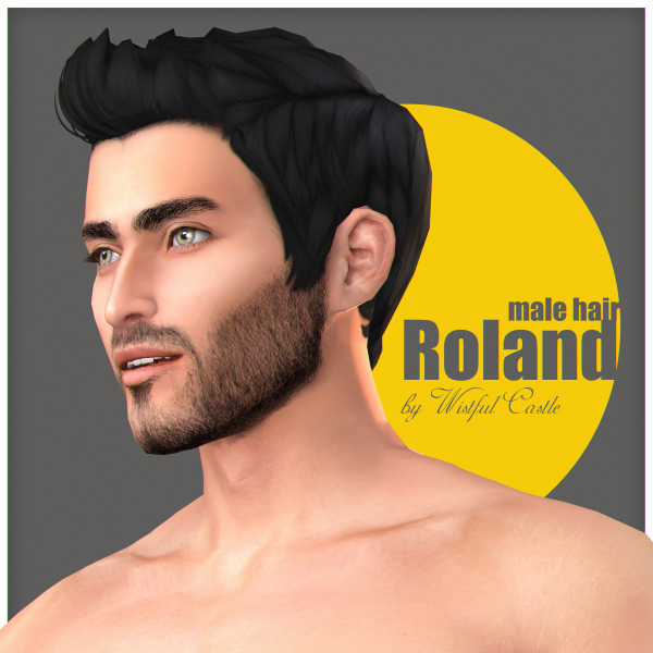 Maxis Match Roland (male hair) by simsfinds - The Sims 4 Custom Content