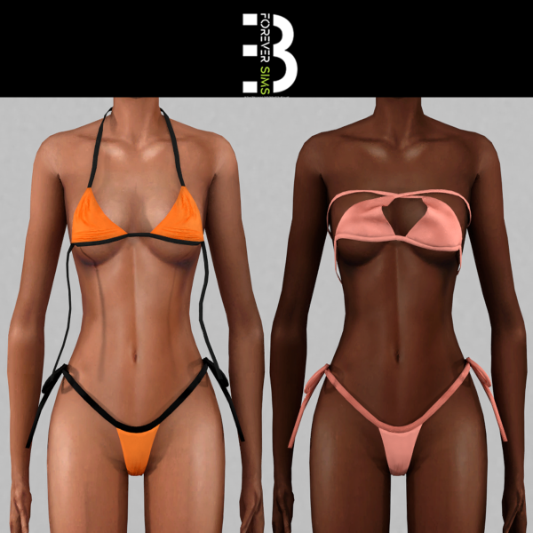 Alpha AQUASEA BIKINE by diggoverse - The Sims 4 Custom Content