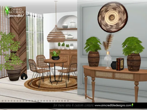 Alpha Naturalis Dining room - The Sims 4 Custom Content
