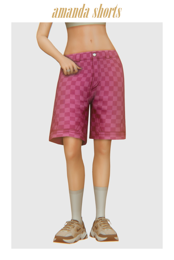 Maxis Match amanda shorts by simsfinds - The Sims 4 Custom Content