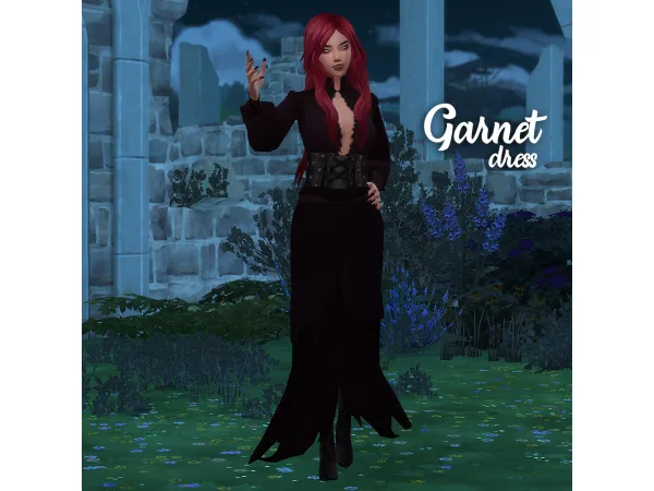 Garnet witch dress by megukiru