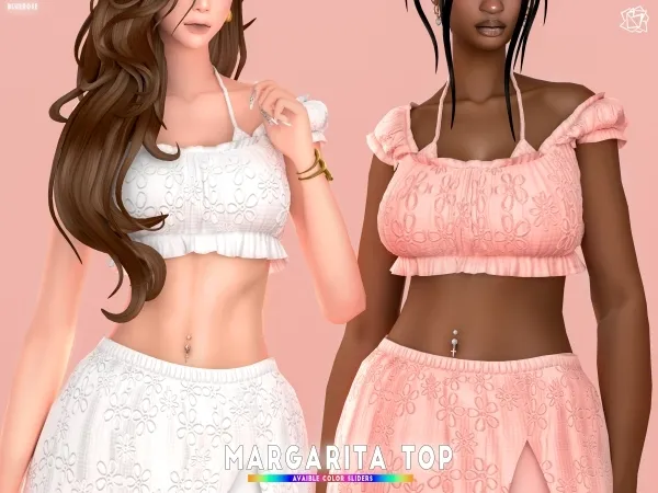 Mix Margarita Summer Top bluerosesims by bluerose-sims - The Sims 4 Custom Content
