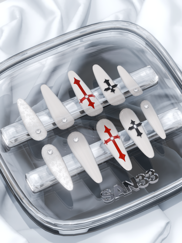 Alpha 333Chrome Hearts Nail by simsfinds - The Sims 4 Custom Content