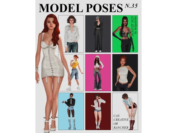Model poses 35 |Pose Pack & CAS| by helgatisha