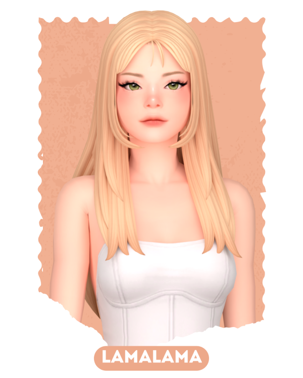 Maxis Match Hair Esther by lama_lama - The Sims 4 Custom Content