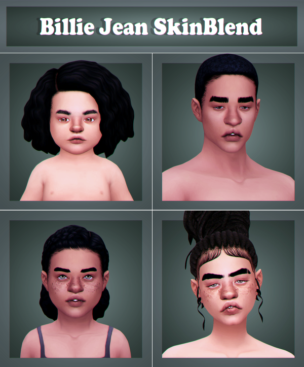 Maxis Match Billie Jean SkinBlend xox by simsfinds - The Sims 4 Custom Content