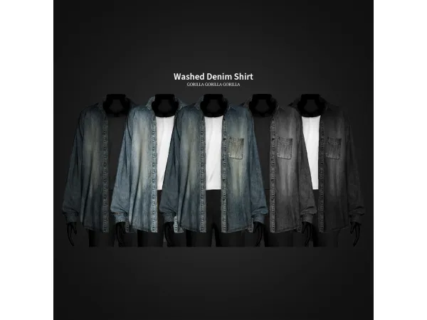 Washed Denim Shirt by gorillax3