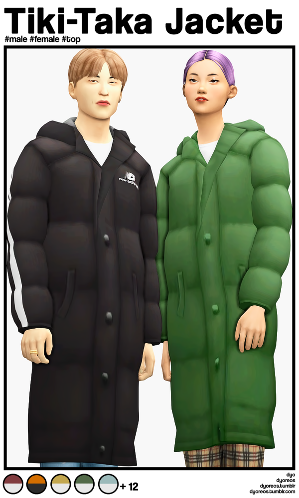 Maxis Match [Dyoreos] Tiki Taka Jacket by simsfinds - The Sims 4 Custom Content