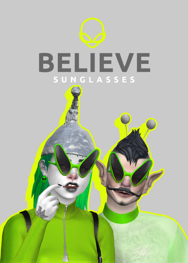 Maxis Match Believe Sunglasses by simsfinds - The Sims 4 Custom Content