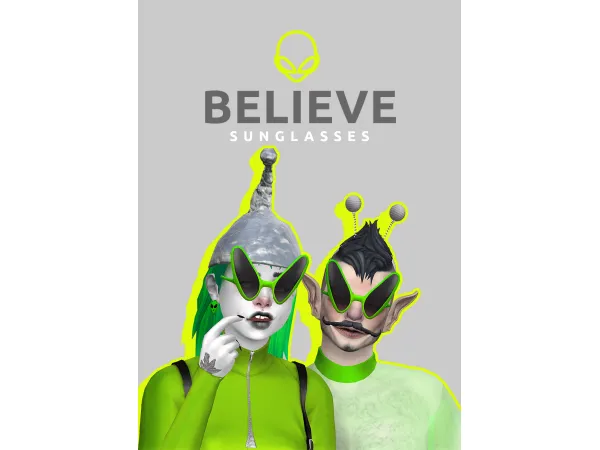 Maxis Match Believe Sunglasses by gerbithats - The Sims 4 Custom Content